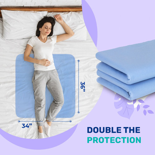 Alwyn Home Haggerton Highly Absorbent Washable Waterproof Bed Pads